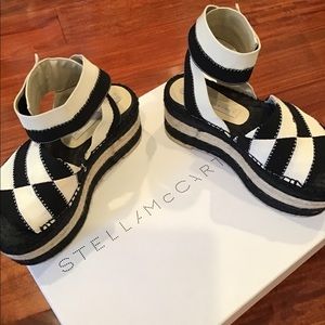 Stella McCartney espadrille platform wrap sandal